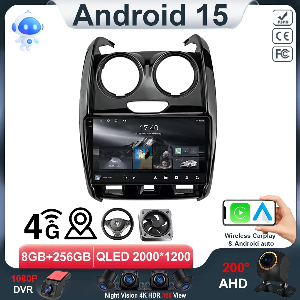 

Android Auto For Renault Duster D 2015 2016 2017 2018 2019 2020 Lada Largus 2021 Car Radio Multimedia Player Stereo Navigation