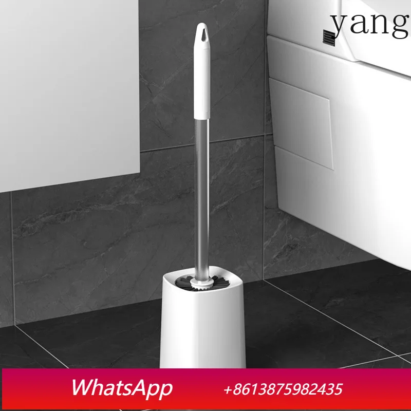 

LTT household bathroom toilet brush no dead ends with base bathroom long handle set brush