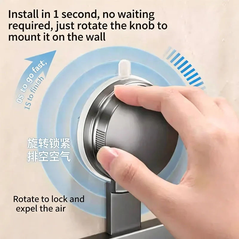 Strong Load-bearing No Punching Suction Cup Hook Bathroom Wall Mounted Door Hanging Clothes Rack Clothes and Towel Racks