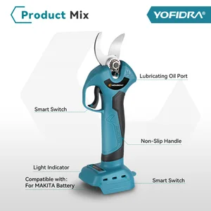 مقلم كهربائي بدون فرش للبستان ، 4 تروس ، لاسلكي ، محمول باليد ، تقليم ، قاطع أغصان الأشجار ، بطارية ماكيتا 18 فولت ، 45 مم أفضل 10 مقصات تقليم كهربائية مبيعة - رقم 7