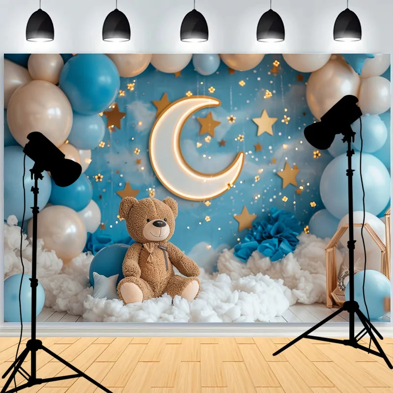 Vibrant Colored Balloons Birthday Party Photography Backdrops Props Rainbow Baby Room Decoration Photo Studio Background DA-01