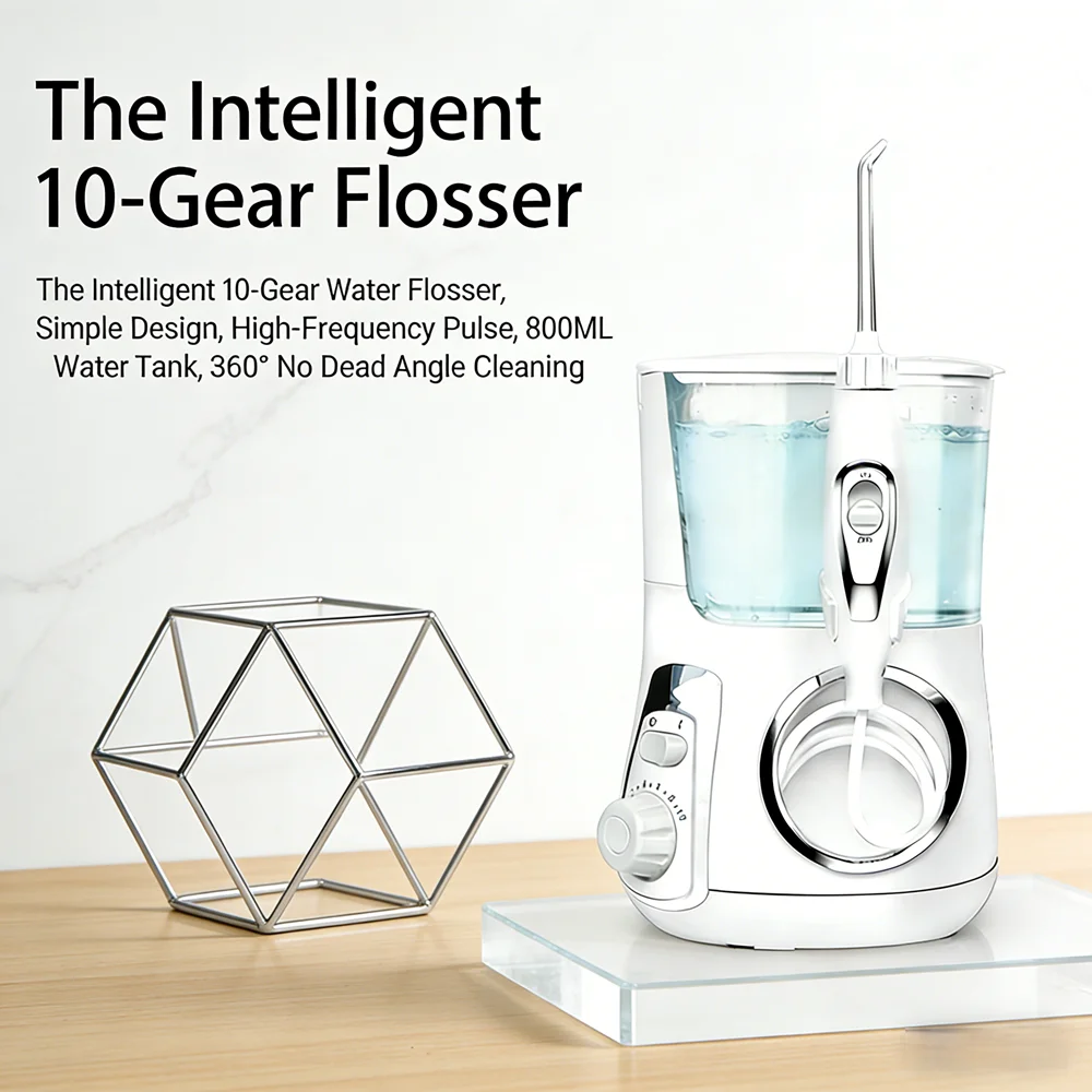 

Электрический ирригатор для полости рта, 10 режимов, 800 мл, настольный, для защиты десен и предотвращения кариеса