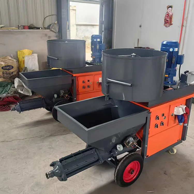 

8mpa Putty Concrete Mortar Spraying Machine Electric Diesel Mini Stucco Pump Cement Sand Spraying Machine