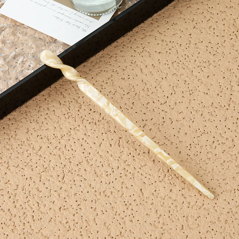 دبابيس شعر عصرية بحمض الأسيتيك، دبوس شعر بسيط للاستخدام اليومي، إكسسوارات شعر أنيقة، عيدان تناول الطعام للنساء