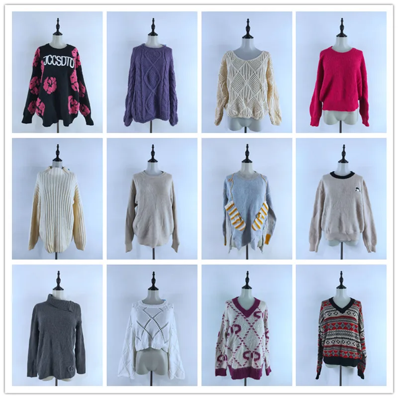 

Warm Casual Commute Vintage Sweater Unique Design Not Repeating Faionable Versatile Polyester Fiber Long Sve round Ne