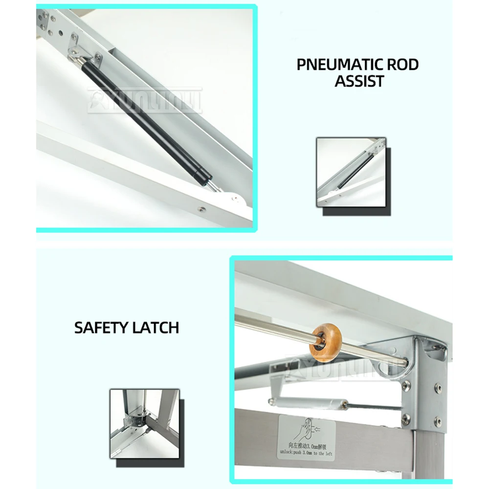 Wandgemonteerde tafelbeslag Wandgemonteerde klaptafelaccessoires Multifunctionele onzichtbare klaptafel voor kleine appartementen