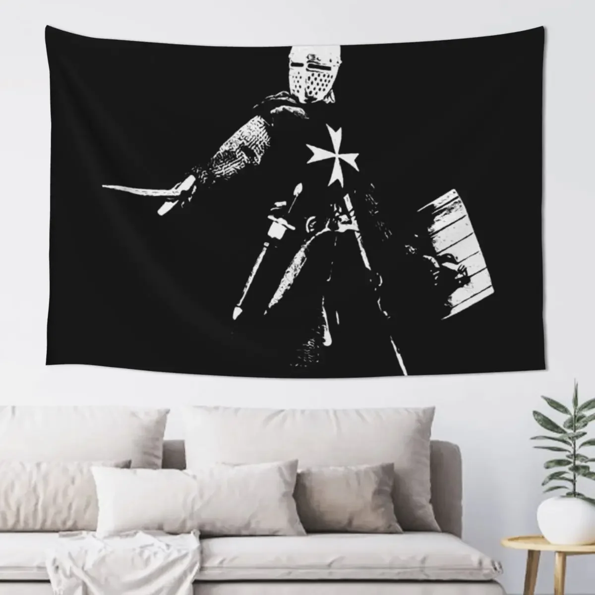 

Knight Hospitaller Tapestry Room Decorating Aesthetic Home Decorations Decoration Bedroom Tapestry