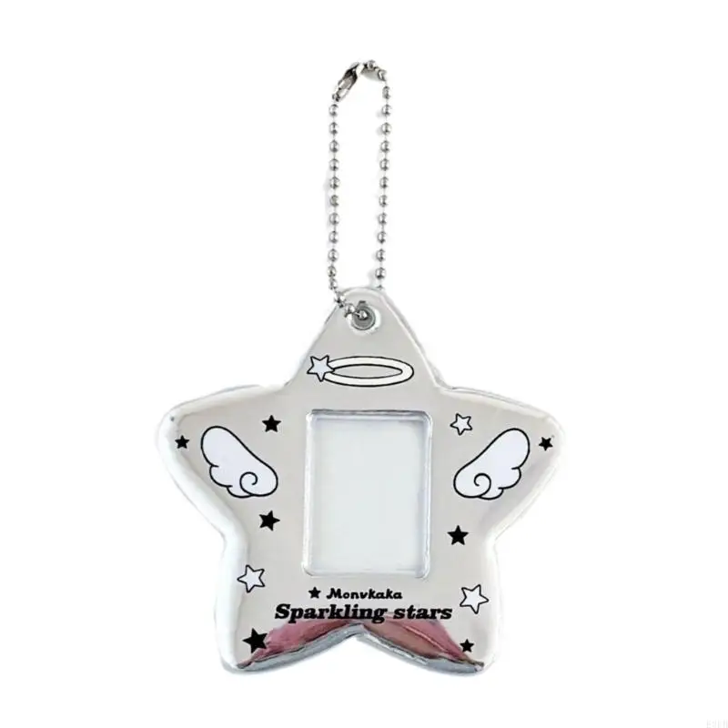 

E8FB Catching Star PVC Card Card Декоративное фотомолочное рукав предлагает безопасную защиту для ваших карт в школе или офисе