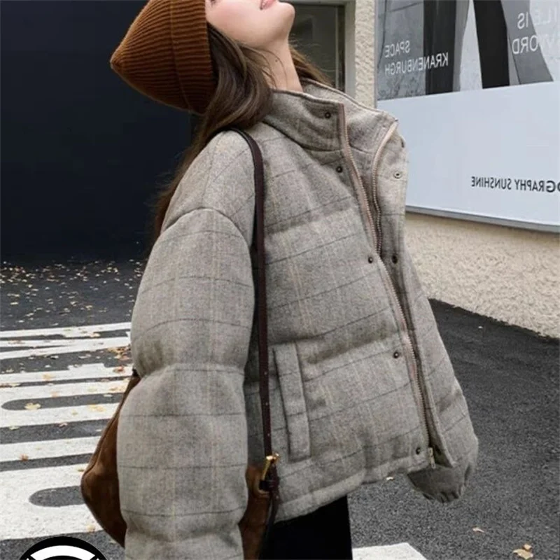 Padded Women's Korean Version of Winter Cotton Padded Jacket 2022 New Thickened Down Padded Coat Winter Female Coat Bread Coat X