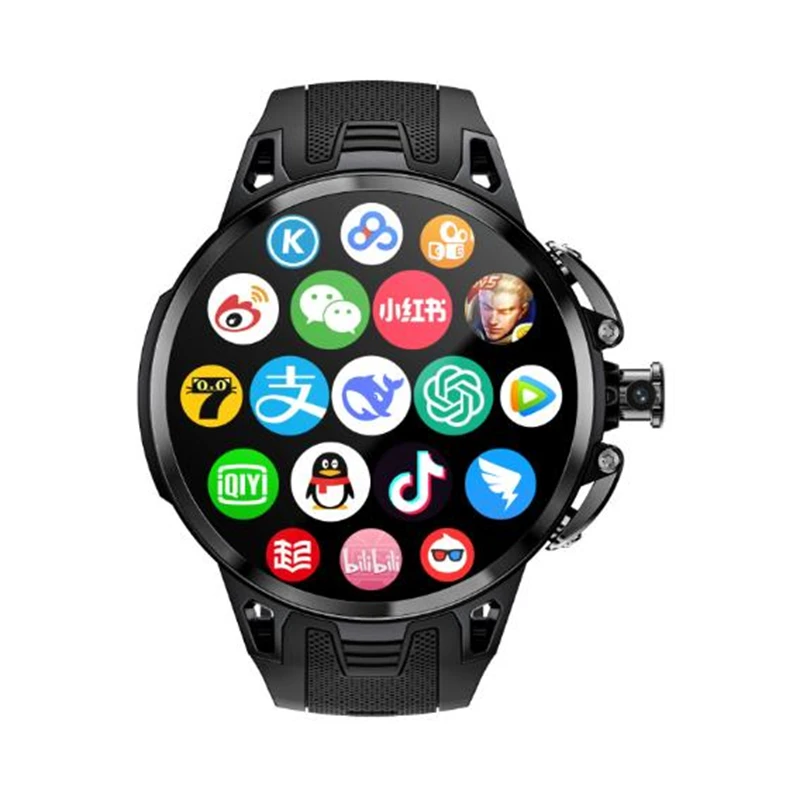 

New LOKMAT APPLLP 4 Pro 4G Smart Watch Men 1.75 Inch AMOLED Screen 3GB 32GB Google Play Game Waterproof Android 11.0 Smartwatch