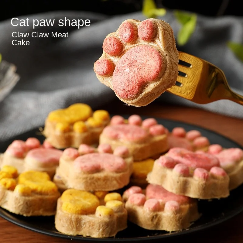 Pet Cat Snacks Cat Claw Shaped Biscuits Nutritionally Balanced Delicious and Easy To Digest Cat and Dog Training Reward Snacks