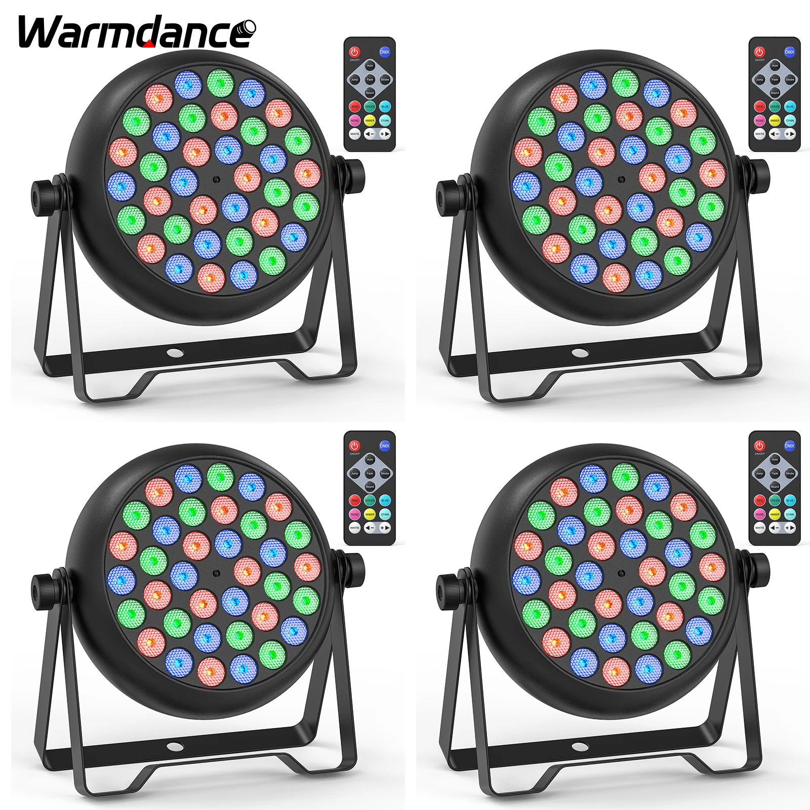 luzes rgb efeito de palco iluminacao dmx512 led luz de projecao para dj discoteca ktv festa casamento feriado bar clube pecas 36led par 01