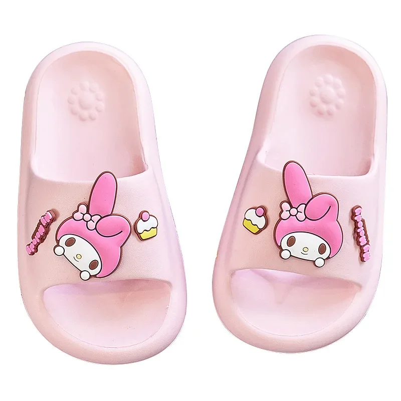 Sanrio pantofole antiscivolo con suola morbida per bambini pantofole da bagno per ragazzi e ragazze scarpe Casual per la casa del bambino Super