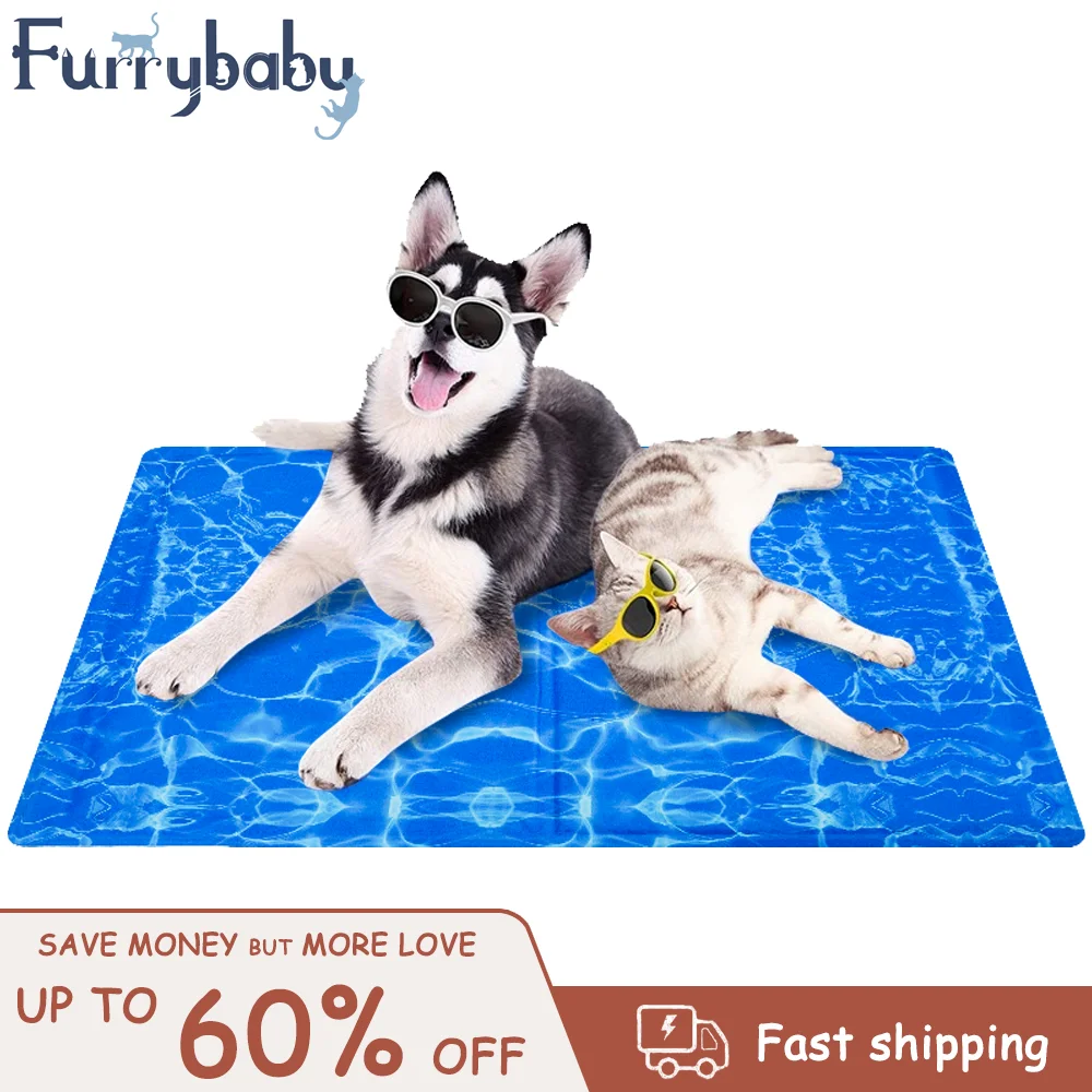 Pet Cat Dog Cooling Mat Summer Self Cooling Pads Gel Mat Ice Pad Dog Sleeping Mats For Dogs Cats Pet Kennel Waterproof Dogs Bed