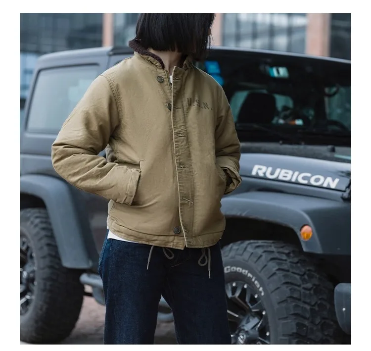 New Windproof Wool Inner Lining Warm Cotton Coat Clothing Men's Thick Jacket