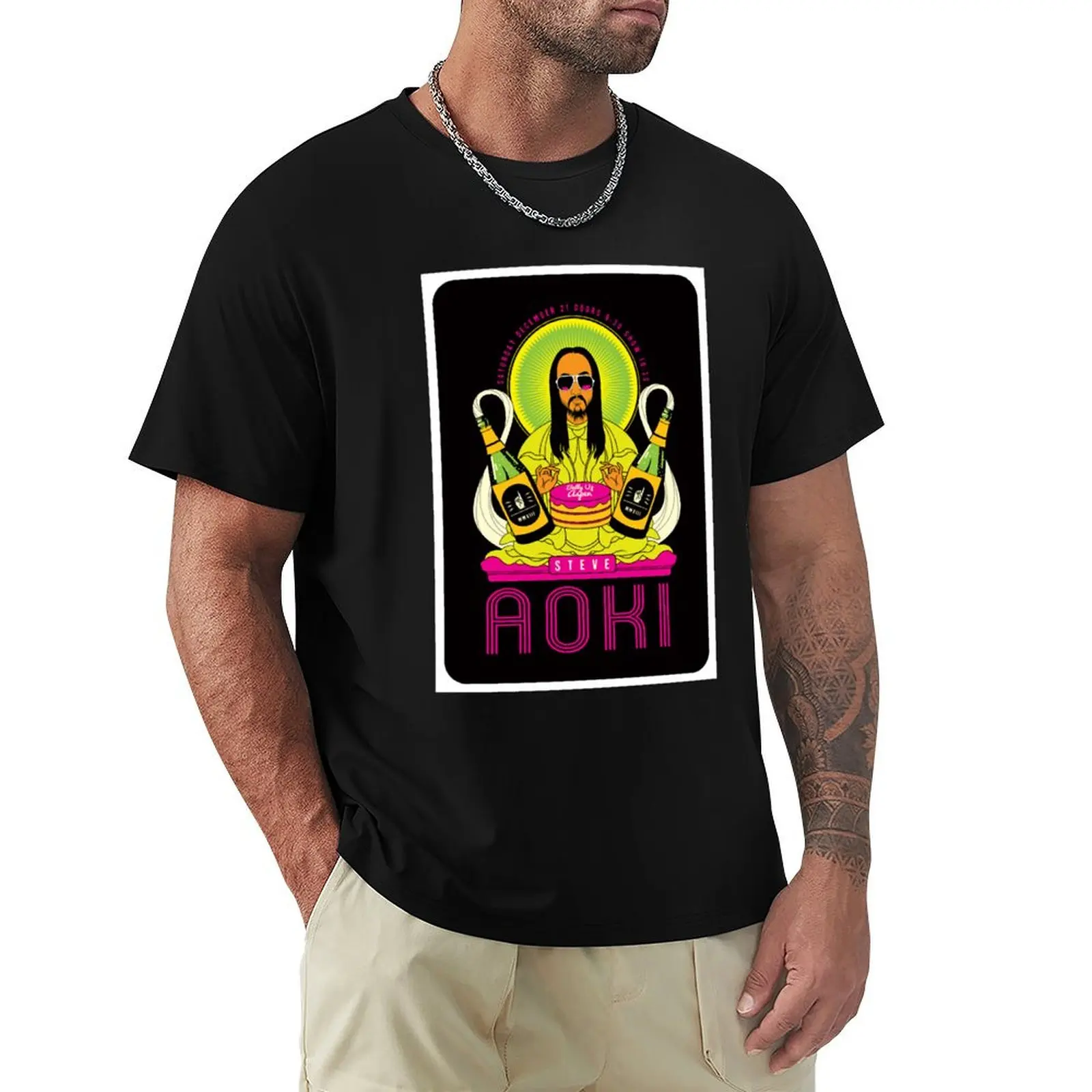 

Steve Aoki T-Shirt fashion shirts basketball graphic tees t shirts for men pack