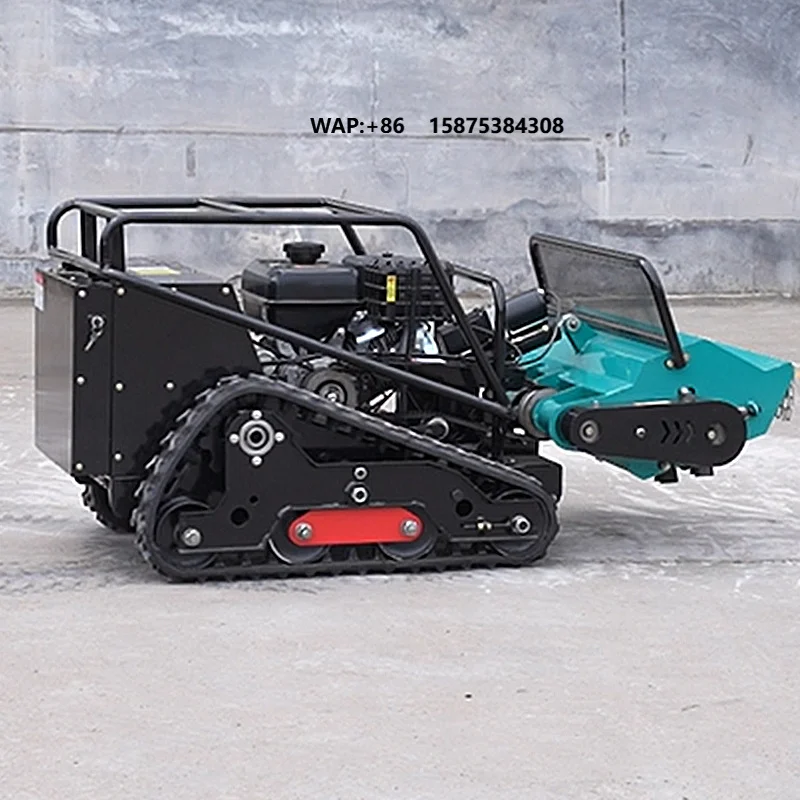 Cheap Industrial Grade 4-Stroke Petrol Lawn Mower with Remote Control and Tracked Walking for Commercial Use