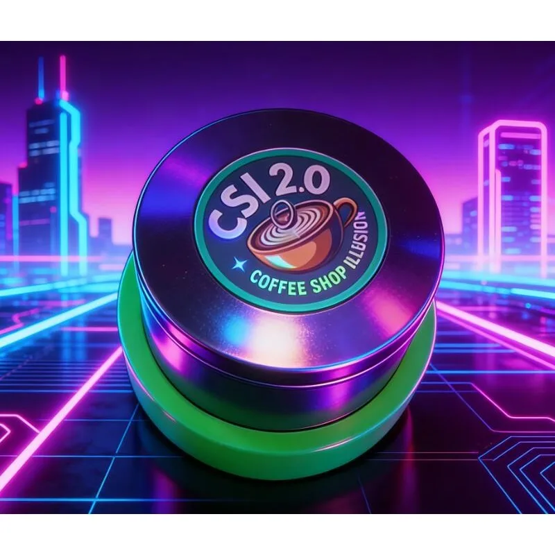 

CSI 2.0 Кольцо-иллюзия для кофейни: Волшебный трюк с исчезновением кольца, самодействующий, полностью проверяемый, для сцены и крупного плана, реквизит для ментализма
