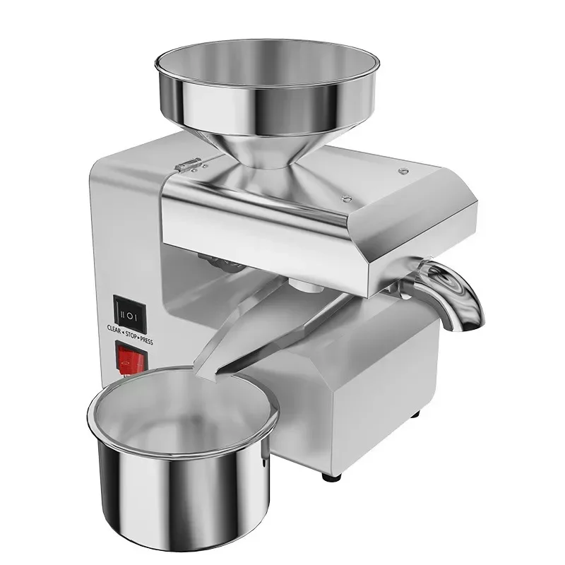 2025 new side outlet oil press small household commercial oil press