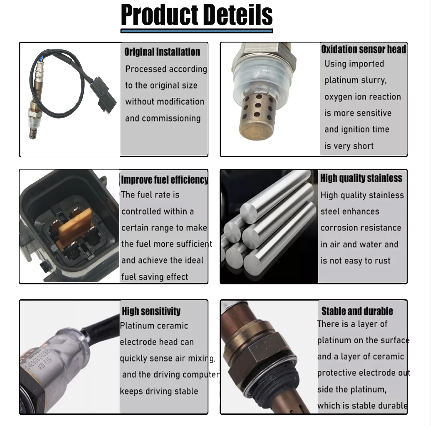Front Lambda Oxygen Sensor For MITSUBISHI AIRTREK Lancer Colt Outlander 1.3 1.6 2.0 3.0 1995-2012 MR578634 MR985102 MR578199