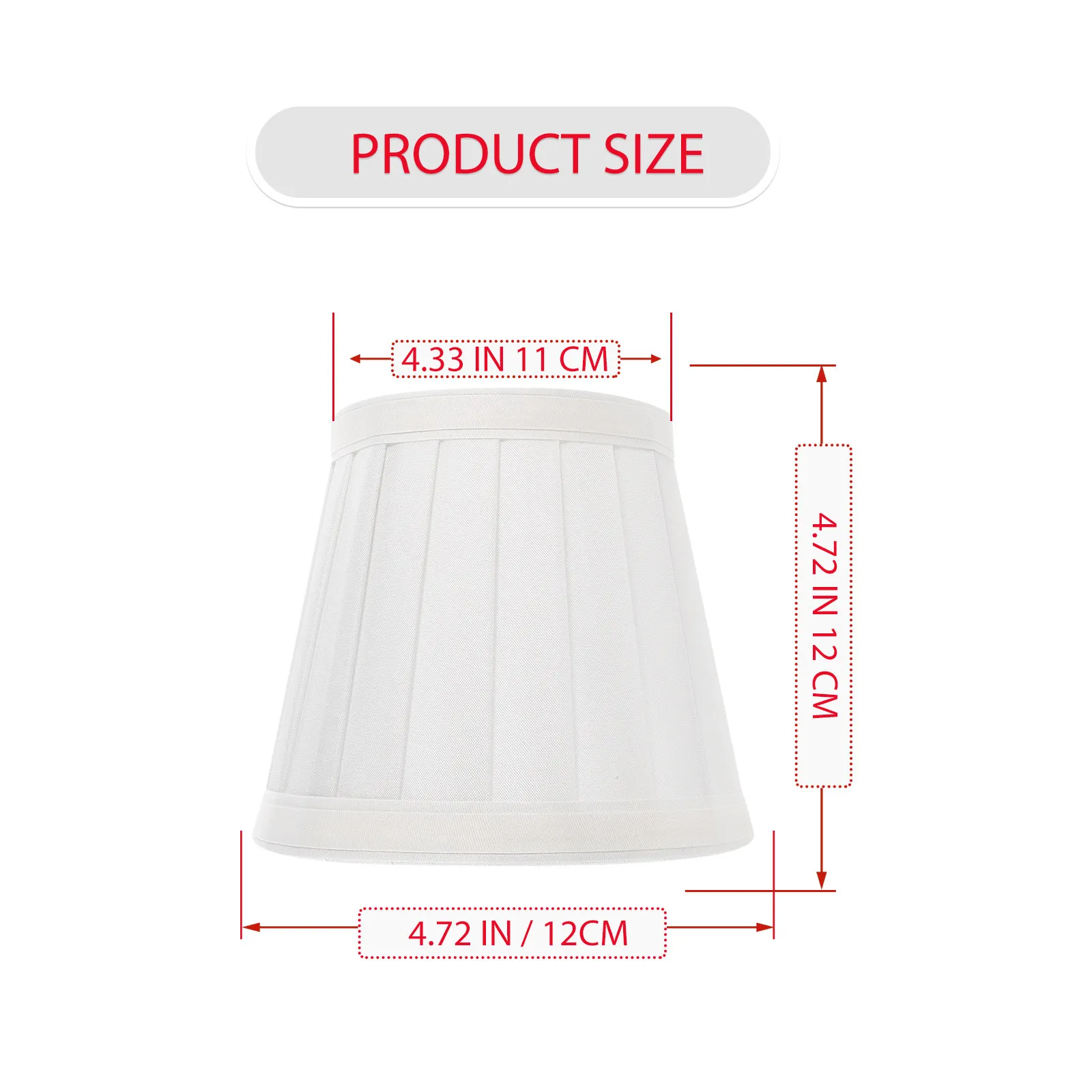 Barrel Lampshade Cloth Ceiling Lamp Shade European Style Clamping Design Dustproof Lamp Cover for Living Room Wall and Bedside