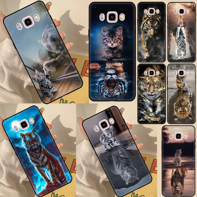 

Cool Animal Big Cat Tiger Phone Case For Samsung Galaxy J5 J3 J7 A5 J1 2016 2017 J2 Core J8 A9 J4 J6 A6 A8 Plus 2018