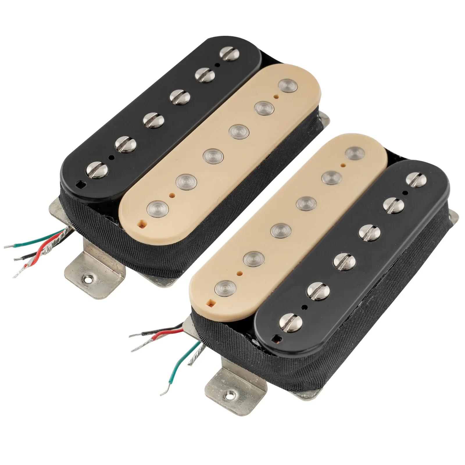 

VH-Rock-ZB Zebra Alnico 5 Uncovered Humbucker Pickup for Guitar Neck Bridge Position Rock Sound Music Instrument Accessory