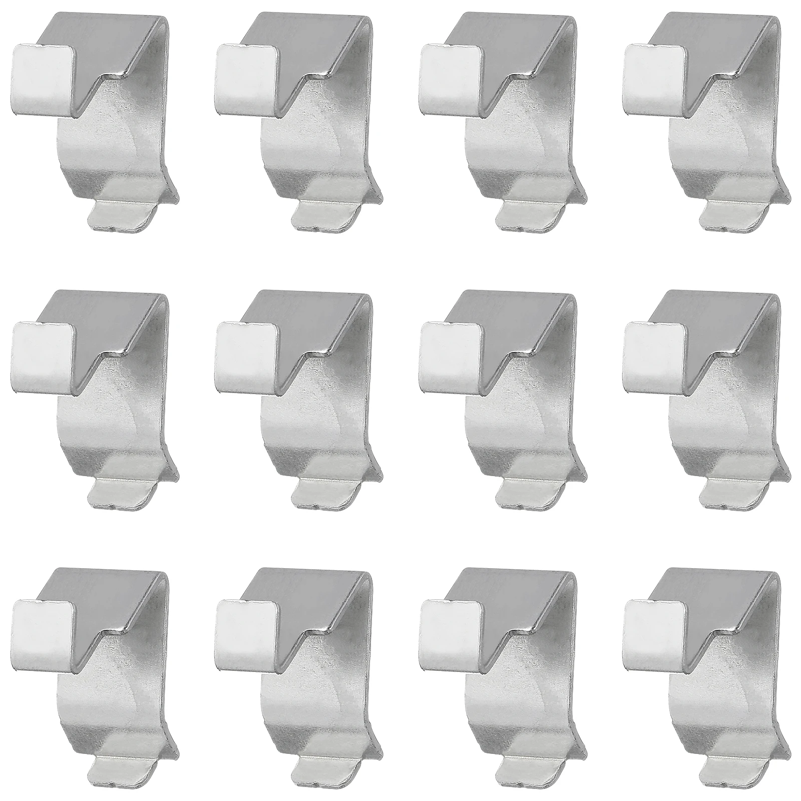 

12 Pcs Snap Iron Cabinet Accessories Bookcase Shelf Pegs Drawer Holders Supports Metal Brackets Stainless Steel