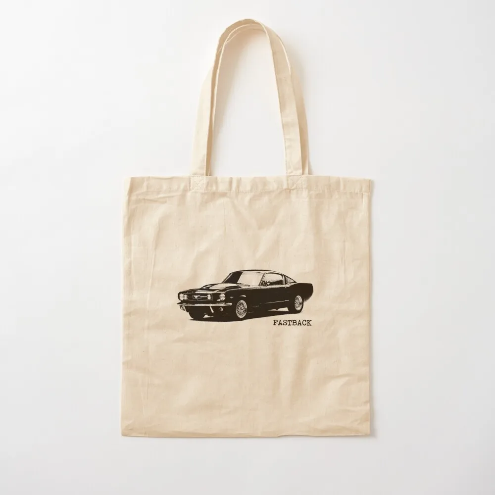 

The 1965 Mustang Fastback Tote Bag Women's handbag custom bags tote bag men