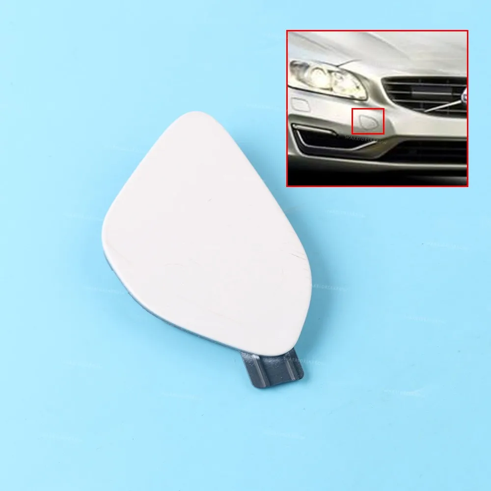 Front Bumper Towing Tow Eye Hook Cover Lid Cap Primed Color 39820294 For Volvo S60 2014 2015 2016 2017