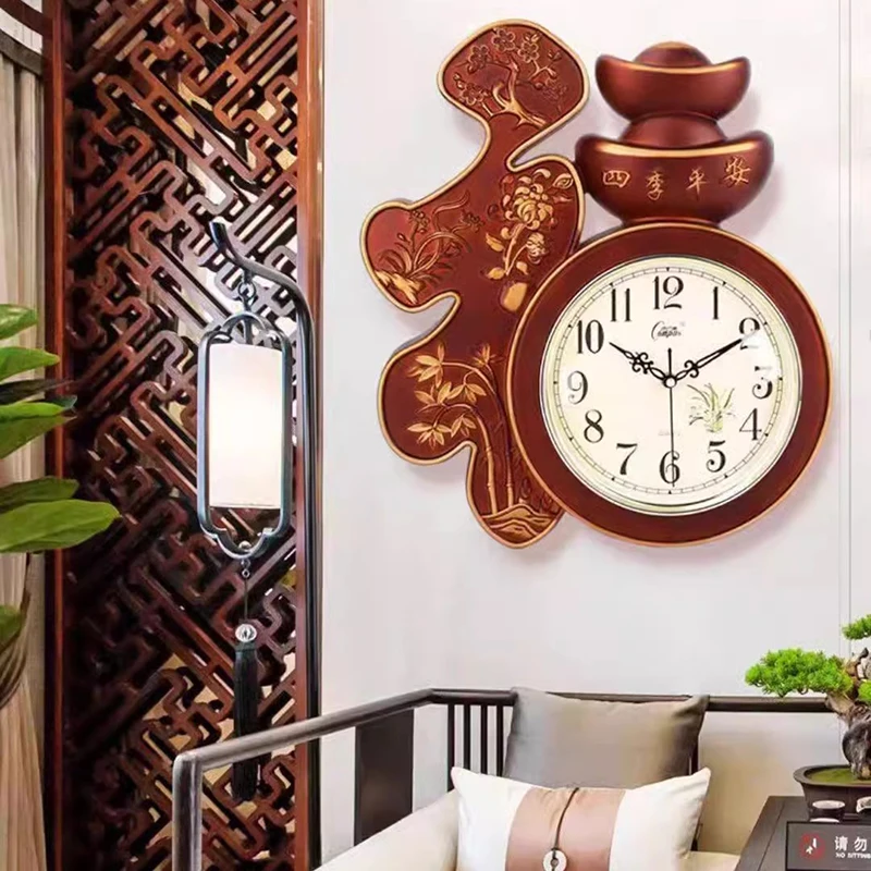 

Chinese Style Creative Wall Clocks Nordic Silent Aesthetic Design Interior Clock Wall Mechanism Reloj De Pared Home Design