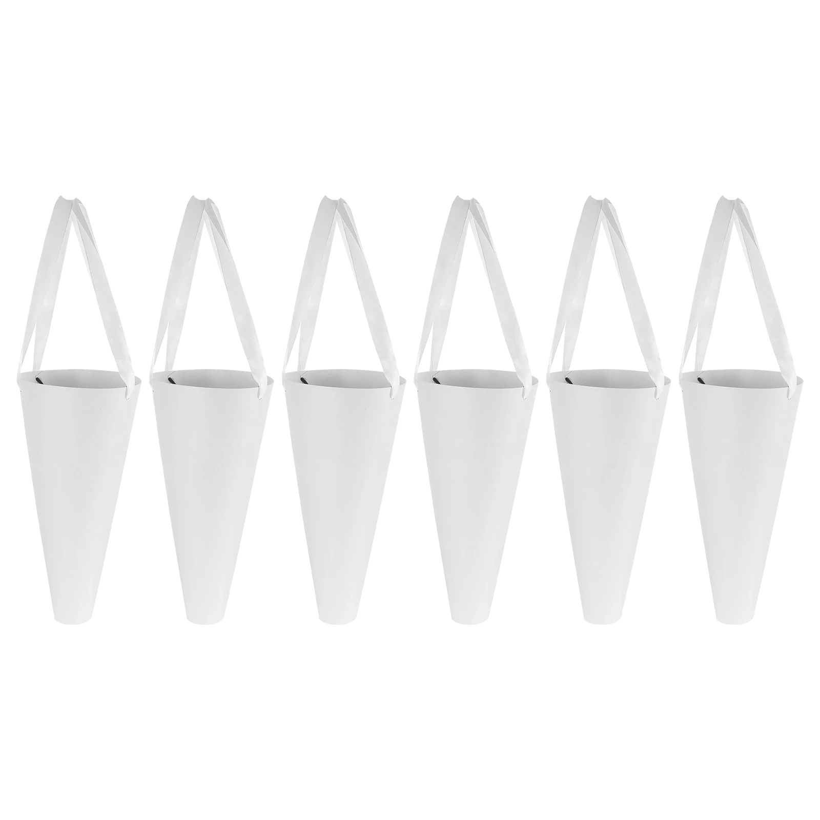 

6Pcs Elegant Flower Bouquet Bags Practical Durable Material Handheld Pouches for All Occasions Gift Florist