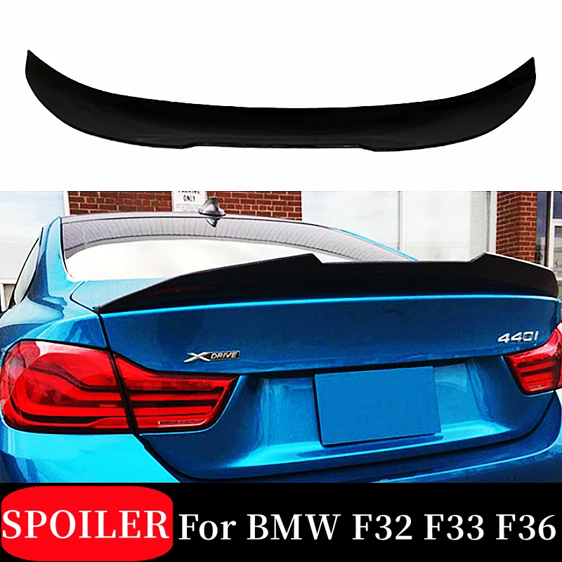 

For 2013 14 15 16 17 18 19 20 BMW 4 Series F32 F33 F36 PSM Style Black Carbon Rear Trunk Lid Car Spoiler Wing Tuning Accessories