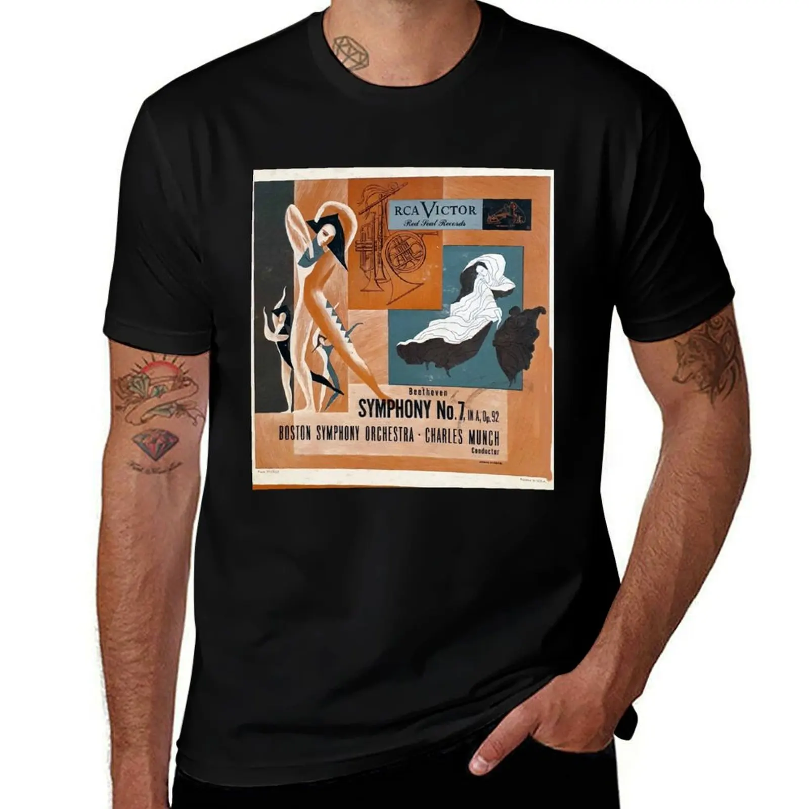 Beethoven, Boston Symphony Orchestra, Charles Munch, Symphony No. 7, Album, 1950, lp, Record, Vinyl T-Shirt