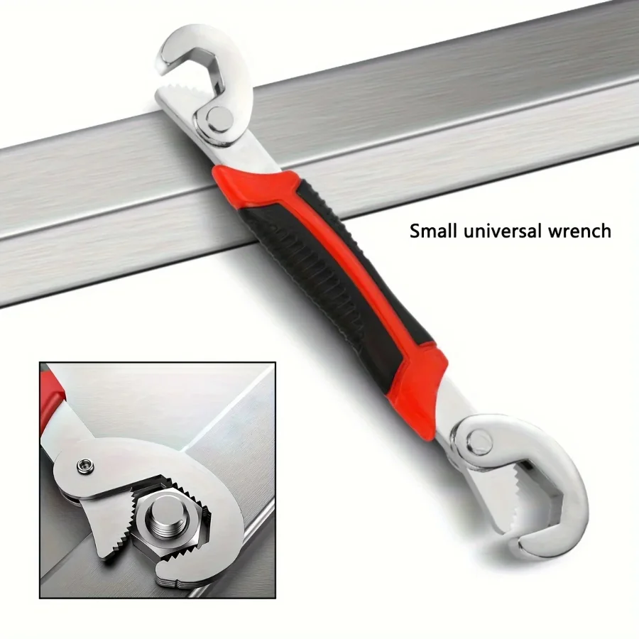 

Adjustable Spanner, Universal Wrench,Quick Multi-function,New Grip 6-22mm 1 packs Universal Opening Wrench