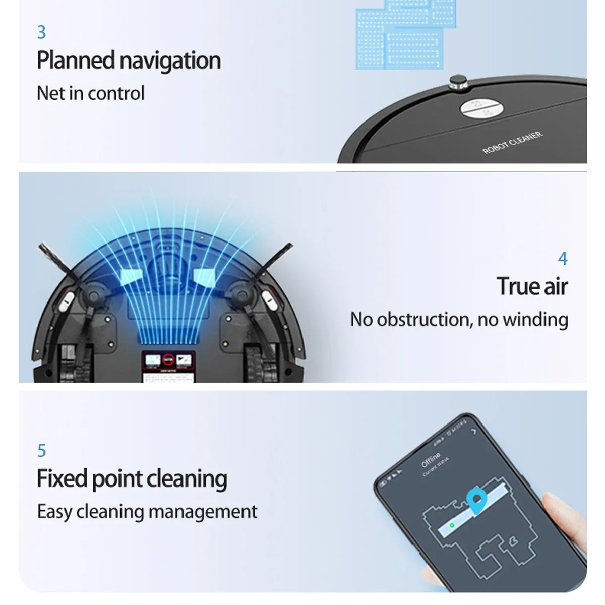 China Intelligent Mop Robot Vacuum Cleaner Prices with App Wifi Voice Control