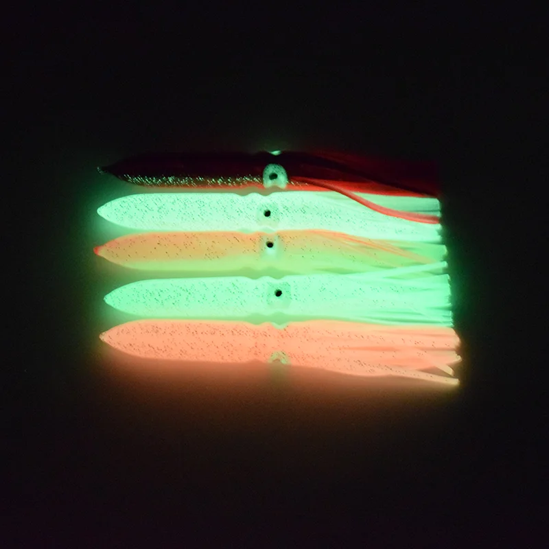 

1 шт. суперразмерная светящаяся приманка для кальмара, искусственная резиновая ложная приманка, аксессуар для крючка для морской рыбалки, подходит для больших кальмаров ﻿