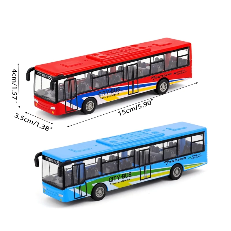 Brinquedos legais para ônibus escolares com ação retrátil para crianças com mais 3 anos