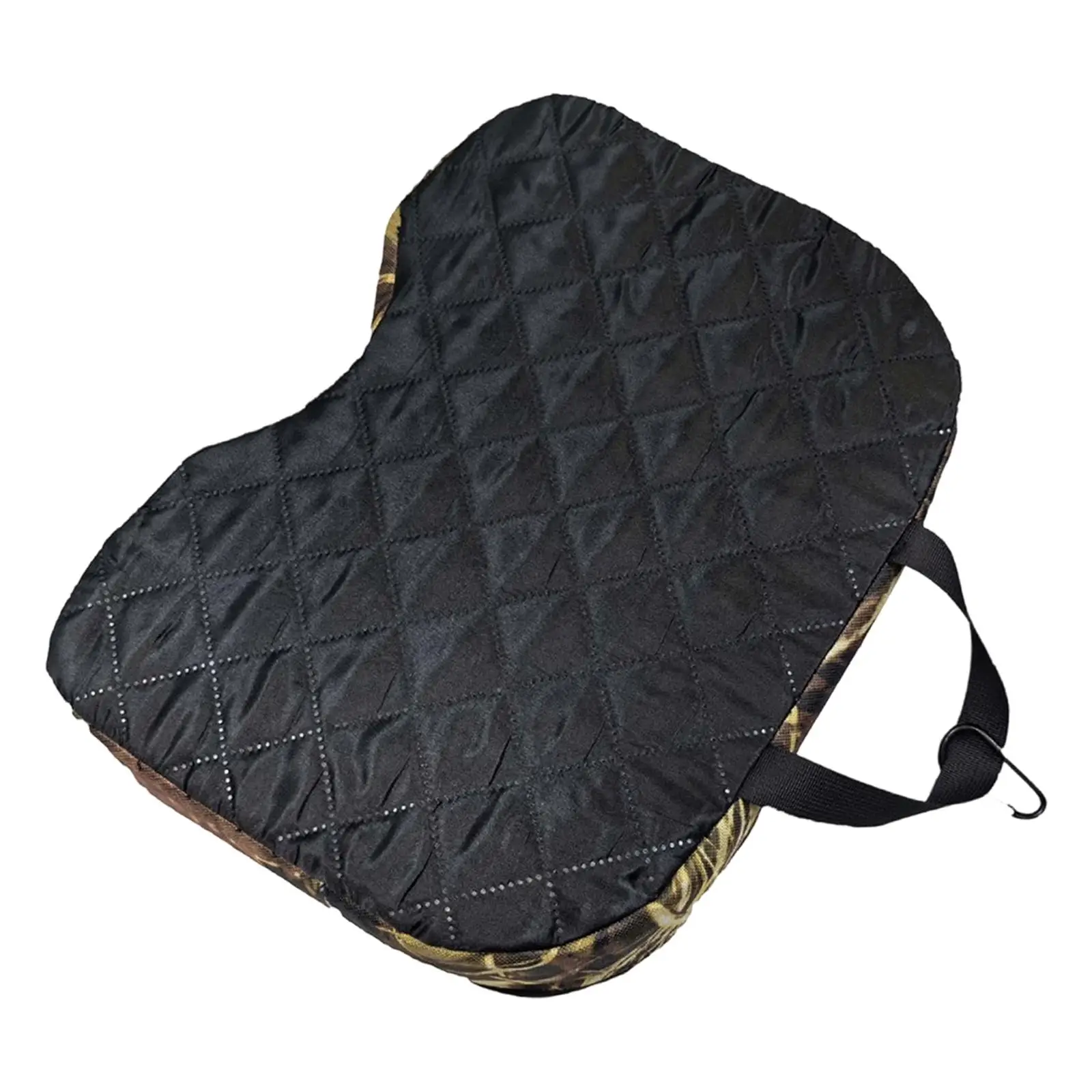 Hunting Seat Cushion Pad Thickened with Carabiner Lightweight Camping Cushion Sit Mat for Stadium Travel Picnic Backpacking