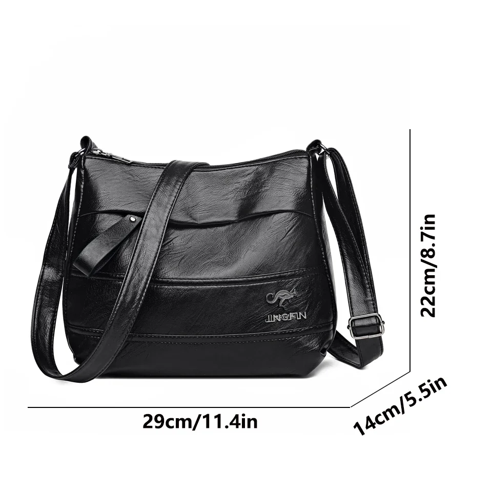 Soft Leather Luxury Purses and Handbags Women Bags Designer Shoulder Crossbody Bags for Women 2024 New Casual Messenger Bag Sac