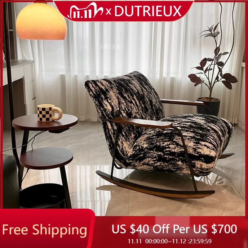 

Rocking Lounge Living Room Chairs Arm Nordic Girl Luxury Designer Reading Large Chairs Balcony Poltrona Lounge Suite Furniture
