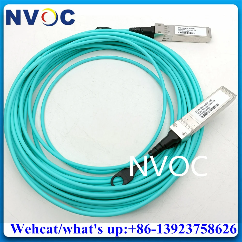 

10G AOC OM3 SFP кабель, 10Gbase SFP + 1/2/3/5/7/10/15/20 м Активный оптический, совместимый с волоконным переключателем MikroTik