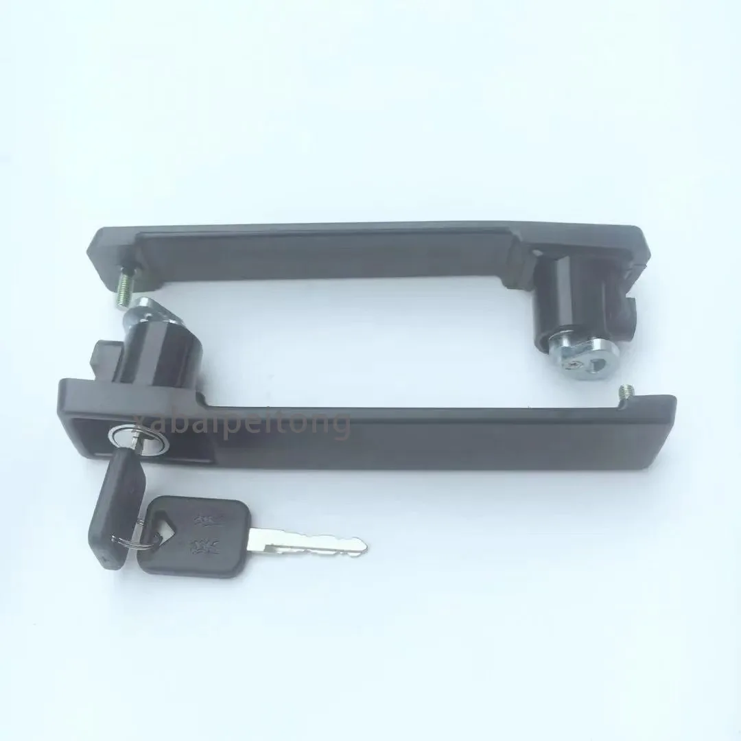 1 Pair Of Out Door Handle Used For SHACMAN F3000 F2000 Lock Cylinder With 2 Keys