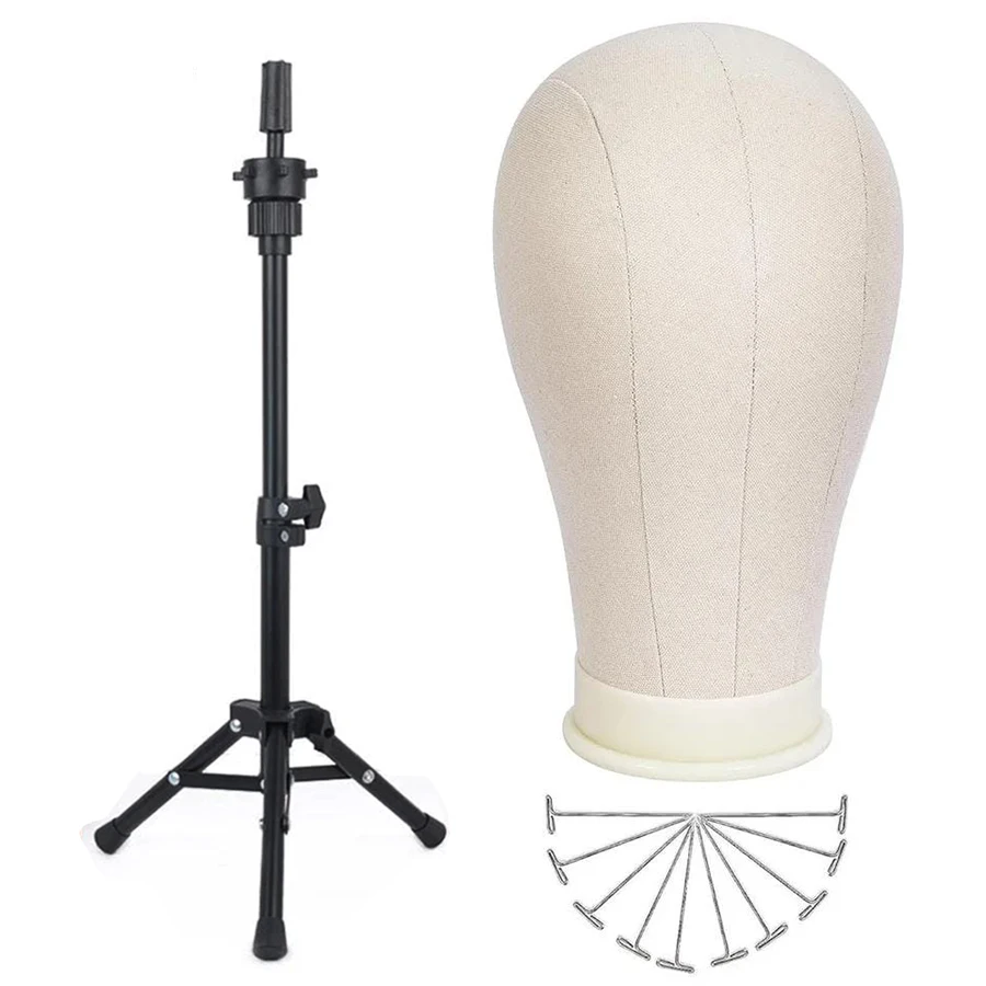 

22inch Professional Wig Head Mannequin with Adjustable Stand Sturdy Construction for Hair Styling Tool Wig Making And Display