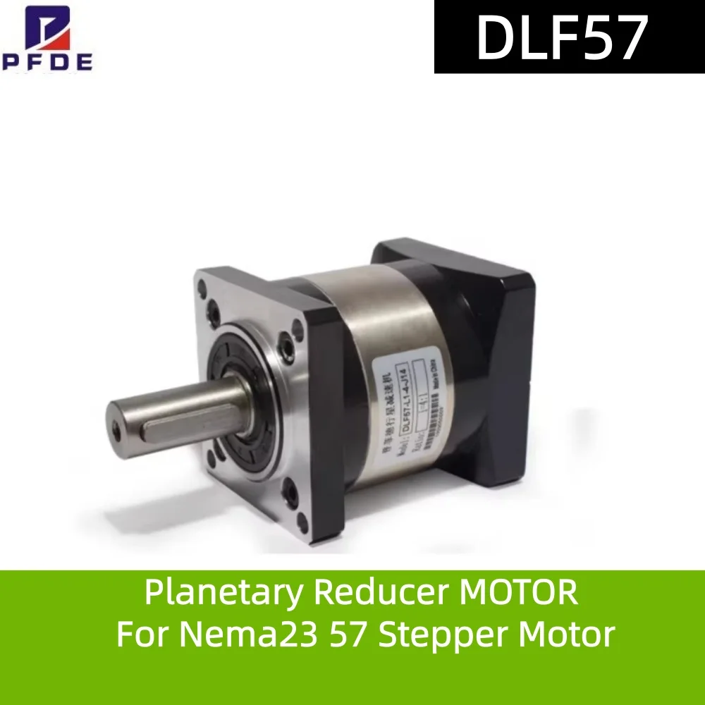 NEW  Planetary Reducer DLF57 Suitable for Nema 23 Gear Ratio 4 / 5 / 10 / 20 / 25 / 50 Max 25N.m For Nema23 57 Stepper Motor