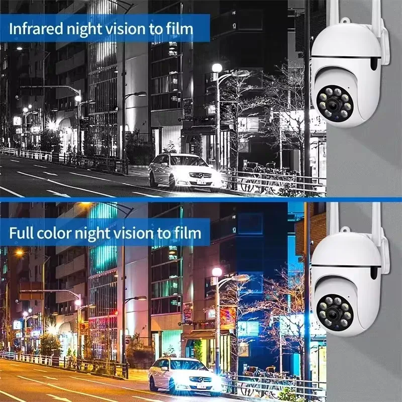 5G Wifi Video Surveillance Camera 5MP CCTV PTZ IP Camera Smart Human Tracking 4X Zoom Night Vision Full Color Outdoor Waterproof