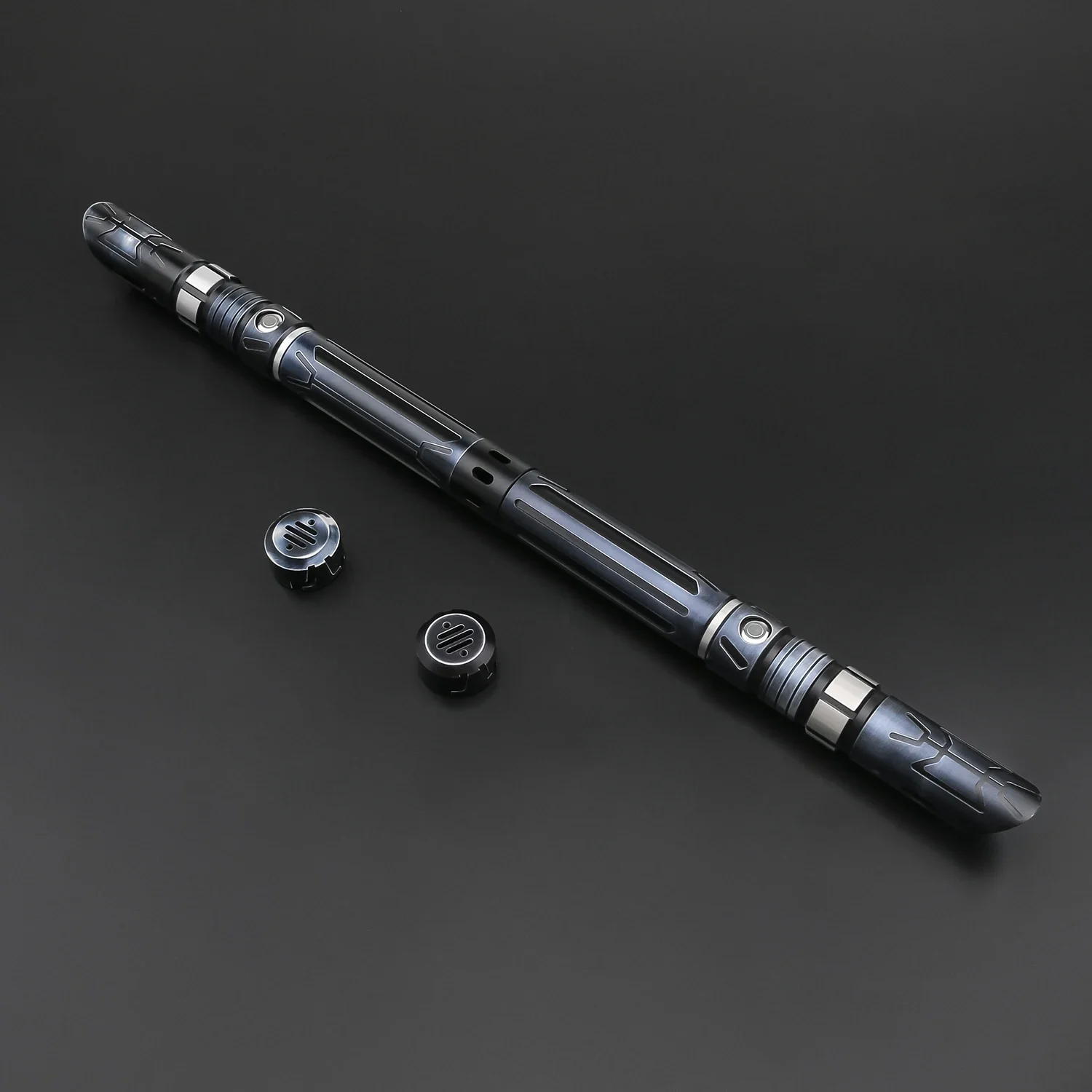 TXQSABER E35 سيوف ليزر مزدوجة سوينغ سلس اثنين من شفرات معدنية هيلت مزدوجة الثقيلة المبارزة الحرة محول مزدوج الحواف RGB FOC Jedi