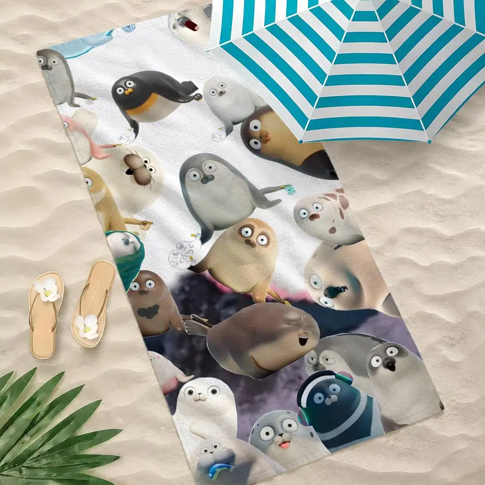 Character Sealook S Towel Towel Beach Towel Oversized Quick Dry Towel Absorbent Soft Swim BeachTowels for Men Women