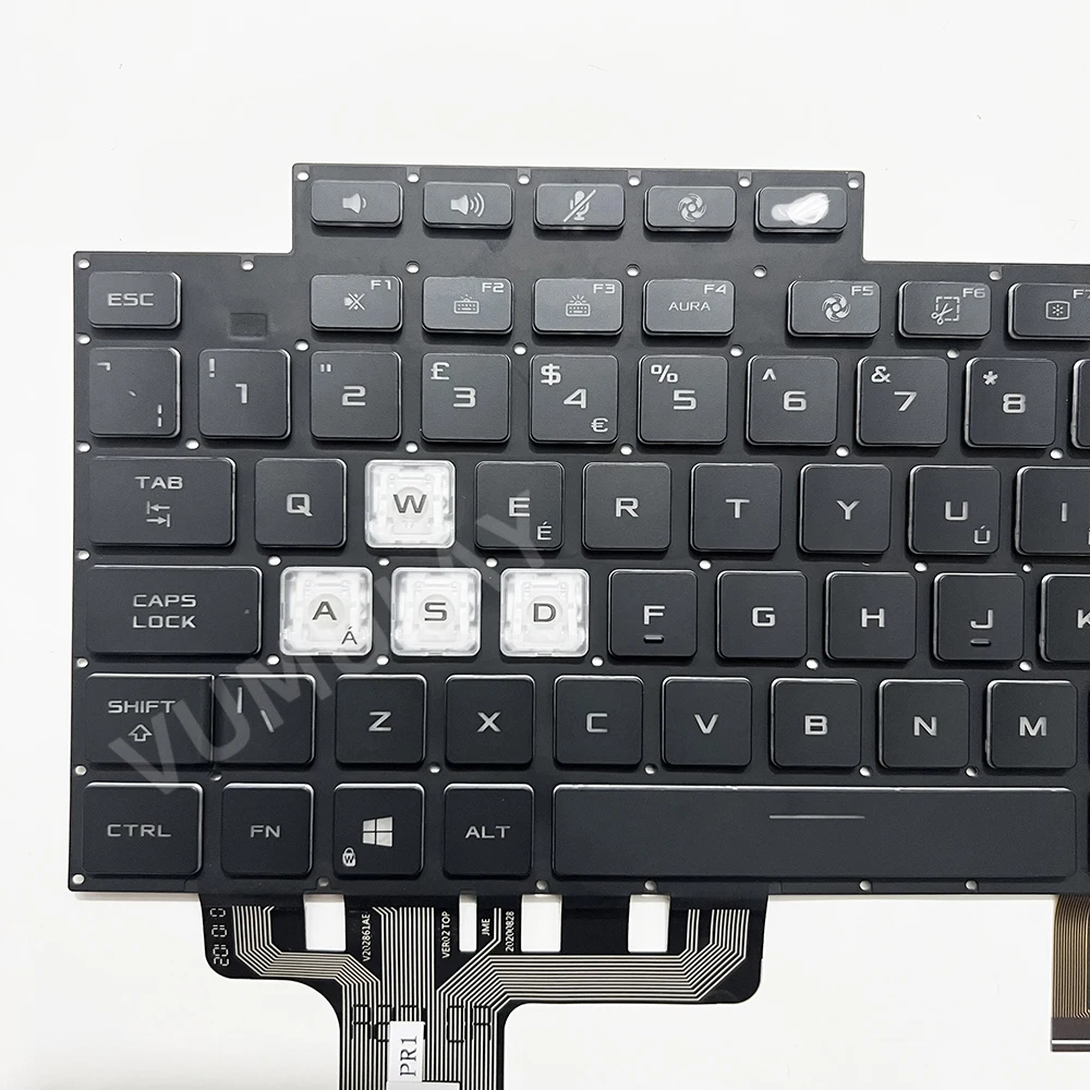 Imagem -02 - Teclado Retroiluminado uk Rgb Asus Rog Strix G15 G513 G513q G513qr G513qe G513i G513im G513ie G513ic G513r G513rc G513rm G513rw