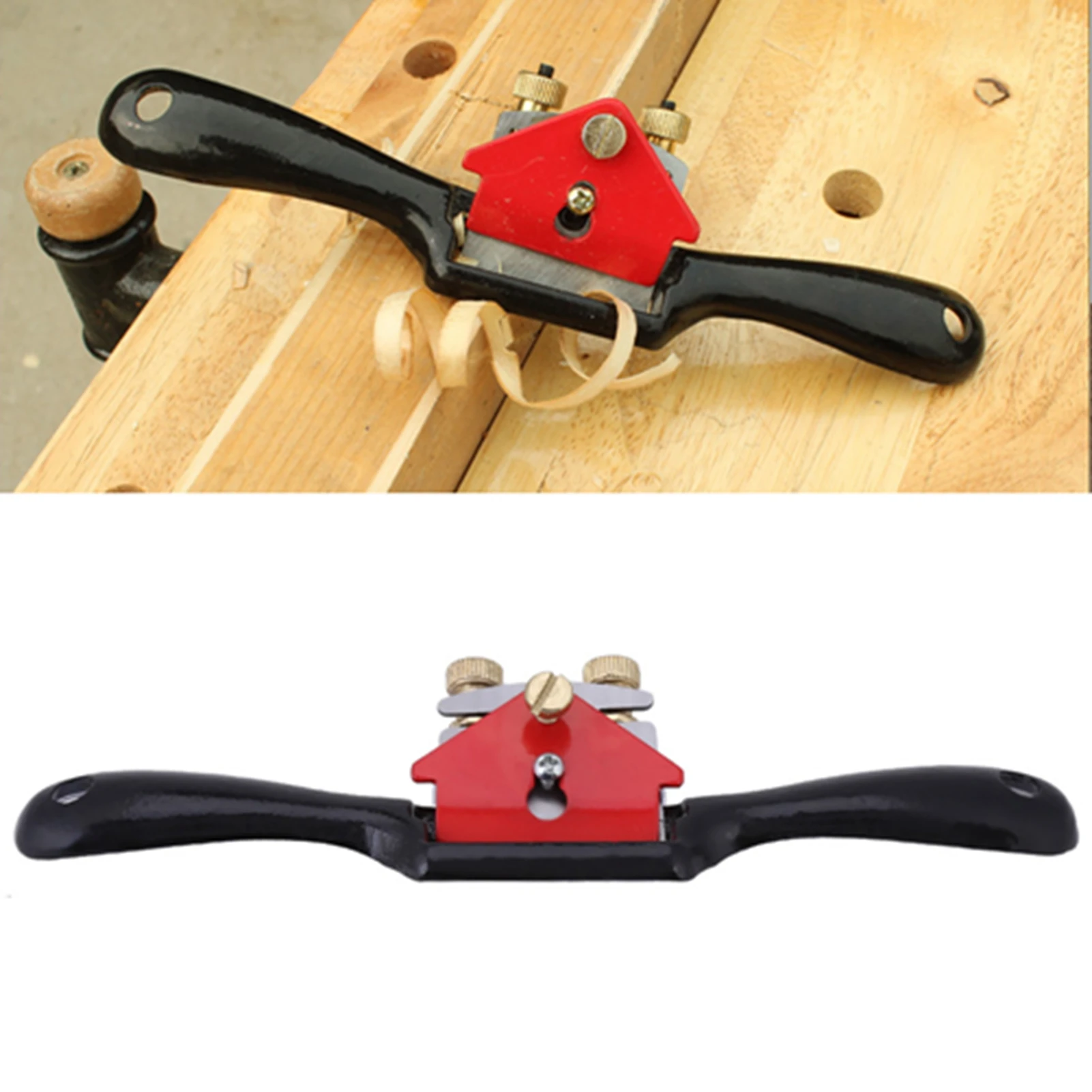 Woodworking Plane Spokeshave 9 Inch Adjustment Woodworking Cutting  Plane Spokeshave Hand Trimming Tool With Screw